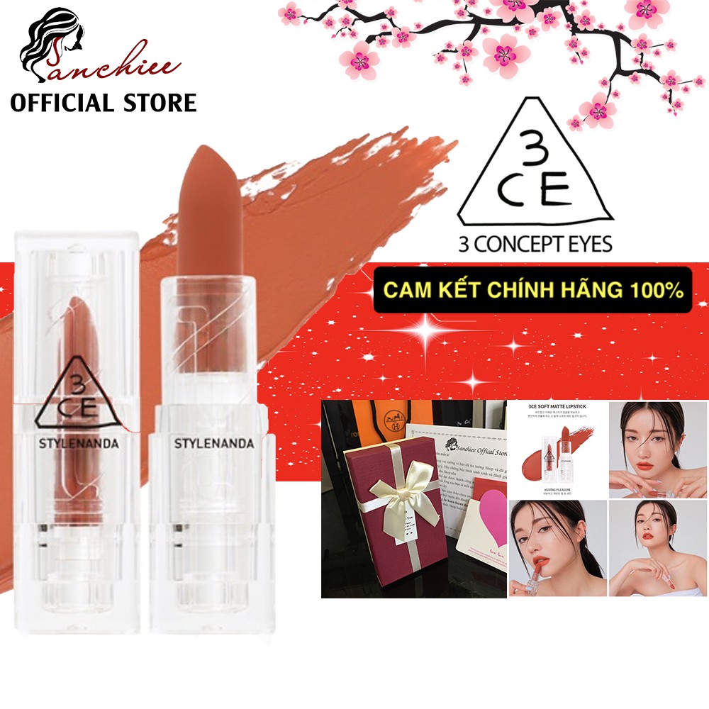 [𝘊𝘩𝘪́𝘯𝘩 𝘏𝘢̃𝘯𝘨] Son Thỏi PHIÊN BẢN GIỚI HẠN 3CE CLEAR LAYER EDITION Lên Màu Siêu Chuẩn 3CE Soft Matte Lipstick | BigBuy360 - bigbuy360.vn