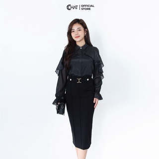 Áo sơ mi bèo liền vai jaclang CChat Clothes