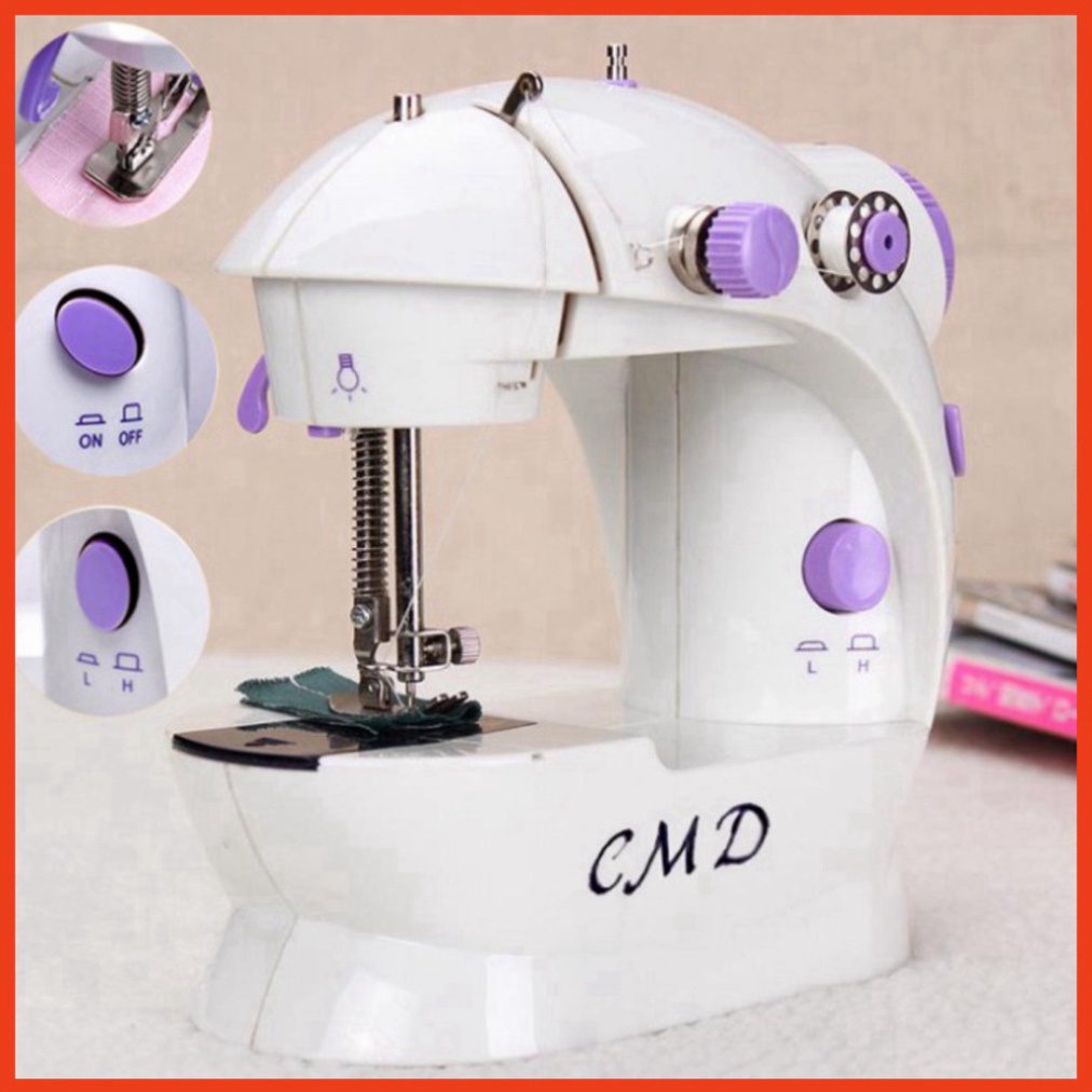 Máy Khâu Mini Gia Đình - Máy May Để Bàn - Siêu Tiện Lợi - Nhỏ Gọn - Dễ Sử Dụng