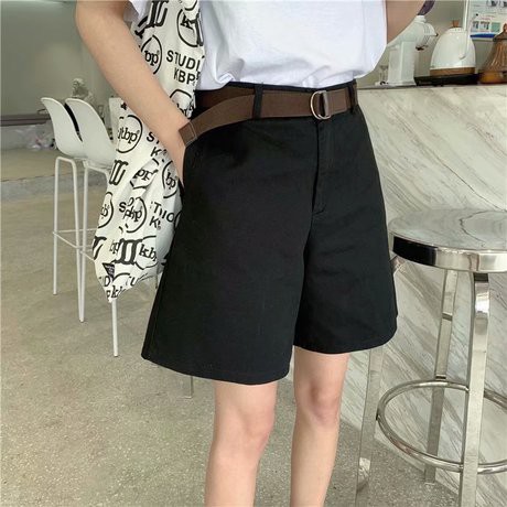 QUẦN SHORT NỮ KAKI LƯNG CAO FORM CHỮ A TÔN DÁNG YW861C | BigBuy360 - bigbuy360.vn