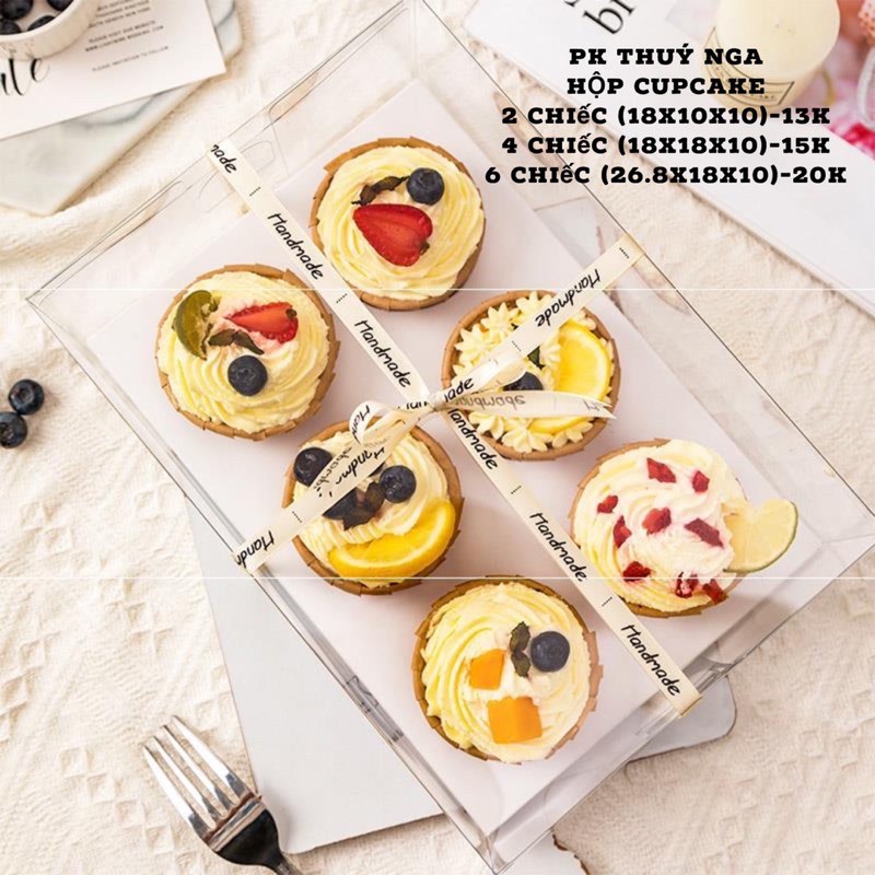 HỘP CUPCAKE TRONG