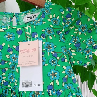 Váy NEXT Maxi xanh hoa nhí (ẢNH THẬT)