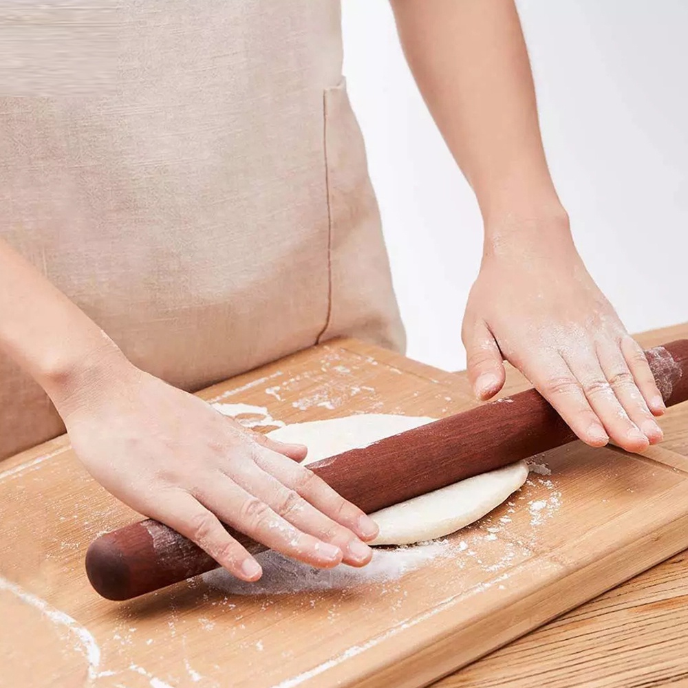 Uareliffe Solid Wood Rolling Pin Kitchen Tool