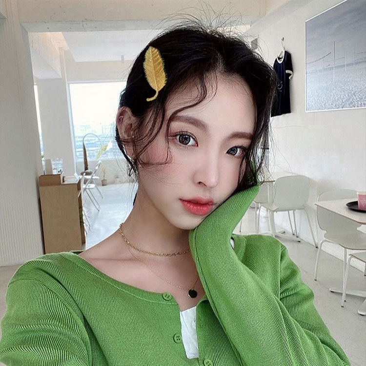 Kẹp Tóc Nữ Thiết Kế Hình Lá Đơn Giản