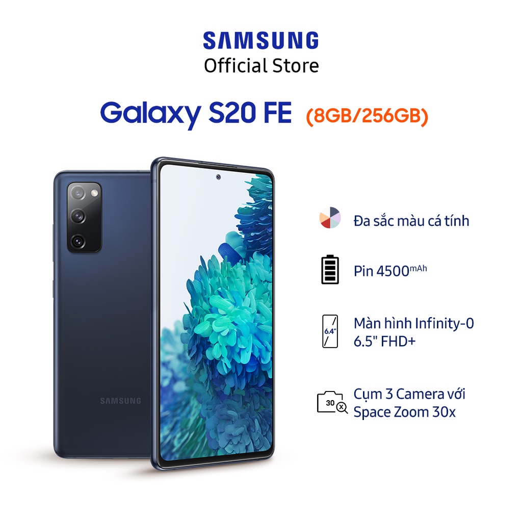 [Mã ELSS1TR giảm 5% đơn 3TR] Điện Thoại Samsung Galaxy S20 FE (8GB/256GB) - Hàng Chính Hãng