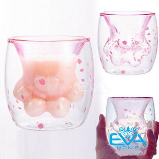 Ly Chân Mèo 2 Lớp Đáng Yêu Cat Claw Cup