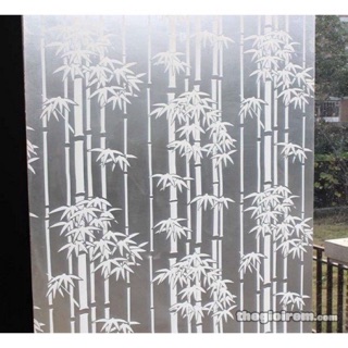 Decal dán kính cây tre khổ 90cm x 50cm