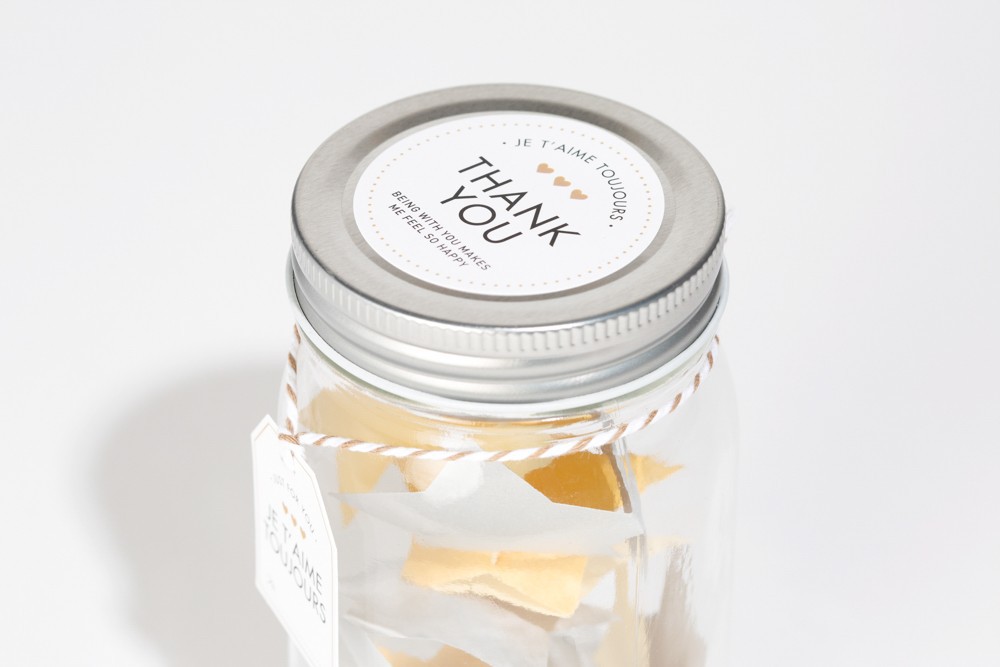 Lọ Thủy Tinh ARTBOX Hàn Quốc Chứa Giấy Viết Hình Ngôi Sao Làm Quà Tặng