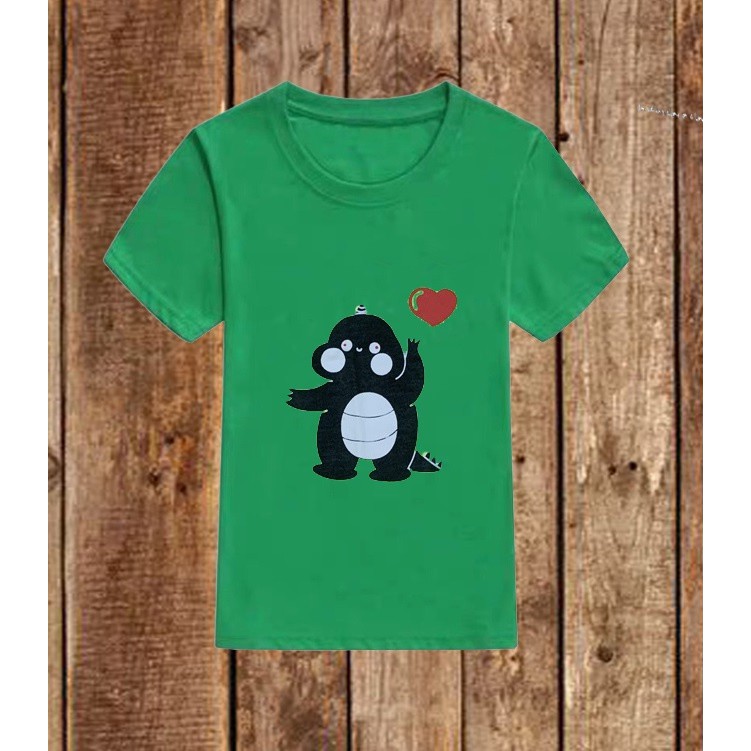 Áo Thun Tshirt Nữ Nam Unisex Chất Vải Thun Khủng Long Bắn Tim WAT411