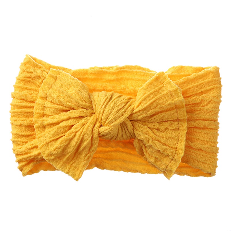 1 Băng Đô Turban Dệt Kim Co Giãn Mềm Mại Cho Bé Gái Sơ Sinh