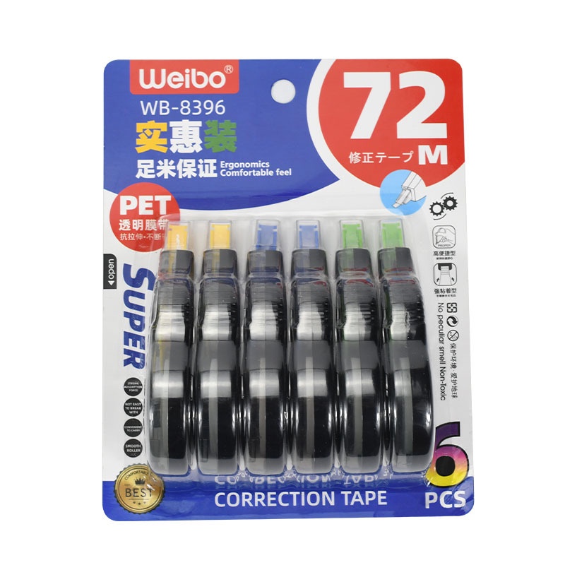 Set 6 Bút Xóa Kéo Cỡ Lớn Sáng Tạo Tiện Dụng