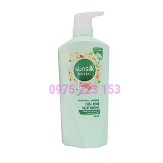 Dầu Gội Sunsilk Natural Almond and Jasmine Chắc Khỏe Ngát Hương 650g