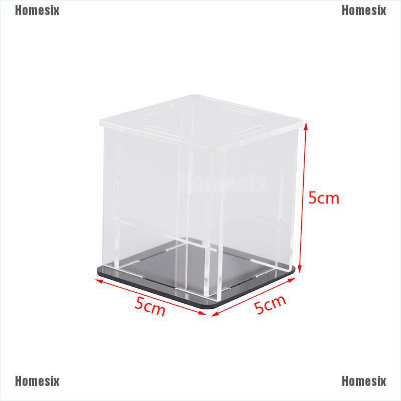 [HoMSI] Acrylic Display Case Self-Assembly Clear Cube Box UV Dustproof Toy Protection SUU