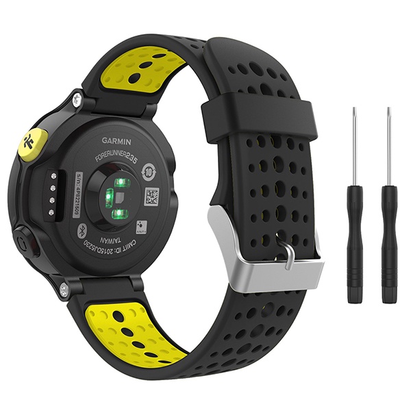 Dây Đeo Silicon Mềm Thay Thế Cho Đồng Hồ Garmin Forerunner 220 / 230 / 235 / 620 / 630 / 735 XT / S20 S5 S6