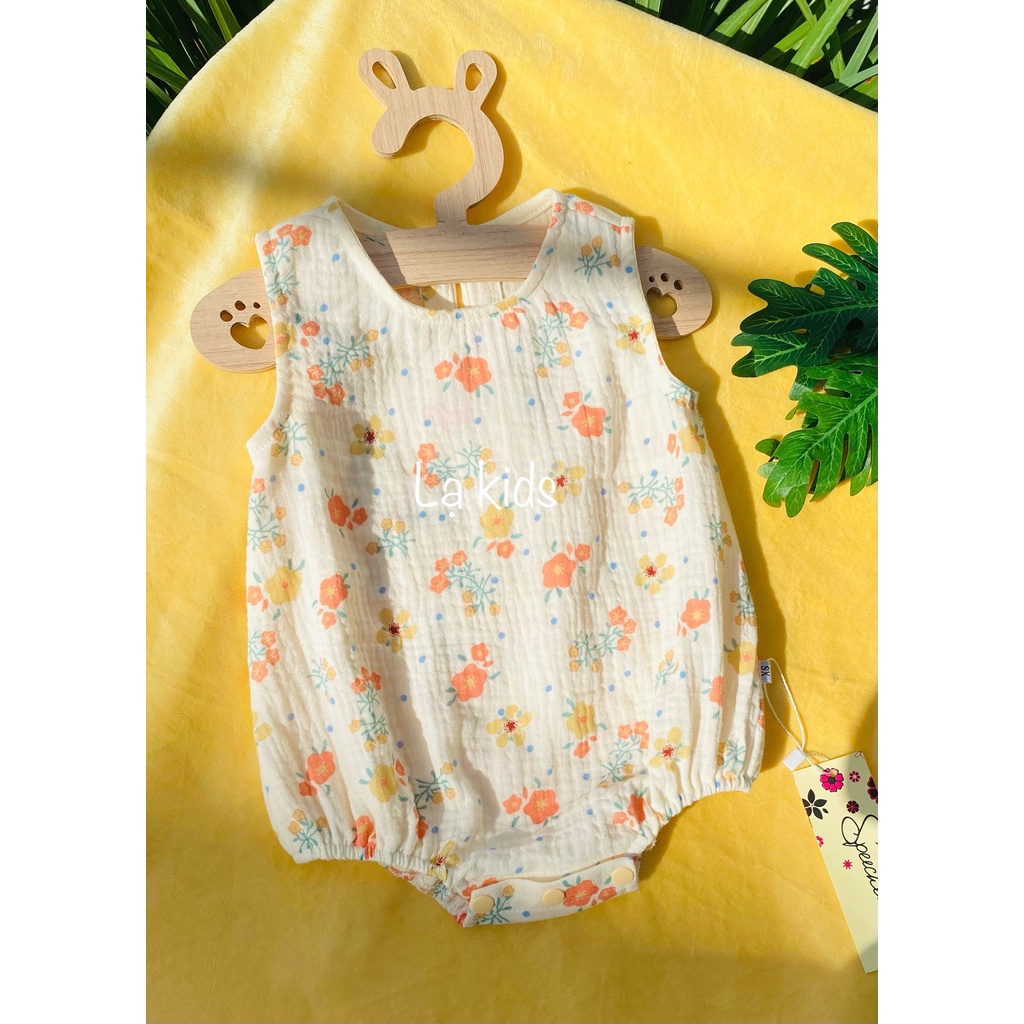 Body mùa hè xô muslin  , siêu mát cho bé