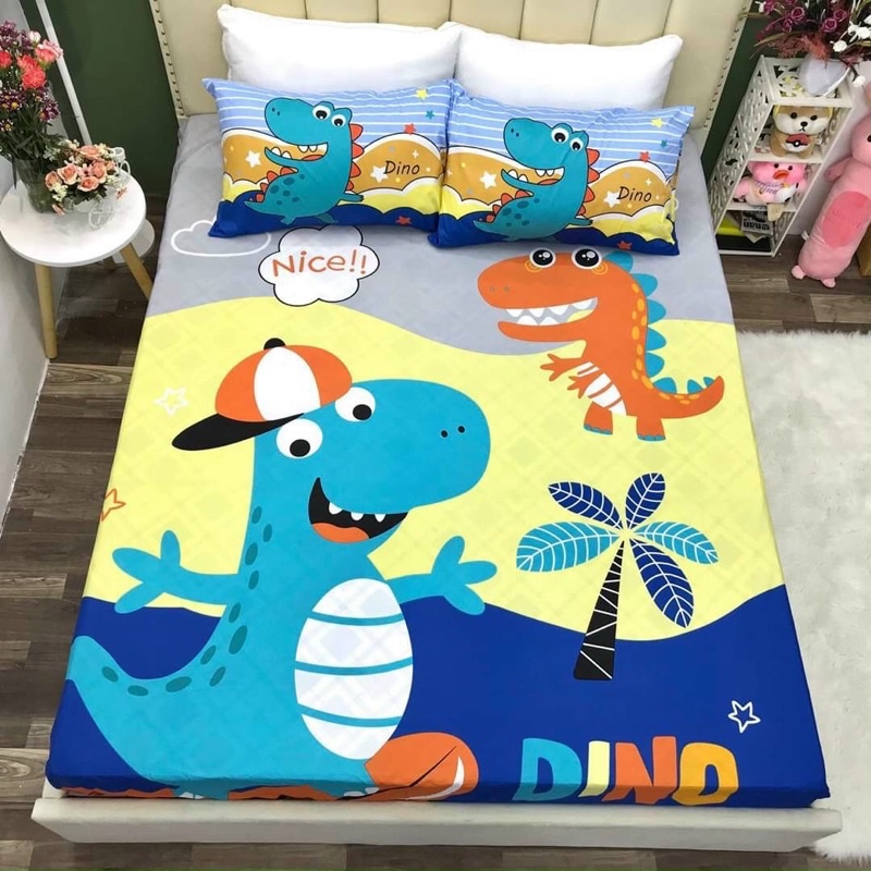 BỘ GA GỐI COTTON HOẠ TIẾT HOẠT HÌNH CHO BÉ DỄ THƯƠNG