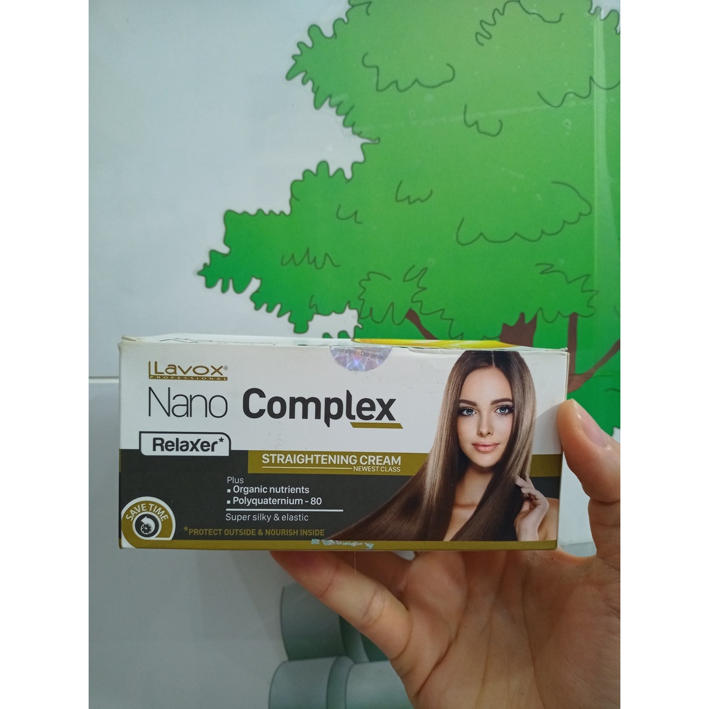 1 cặp 2 hủ Duỗi tóc lavox nano complex dung tích 150mlx 2 hủ A và B