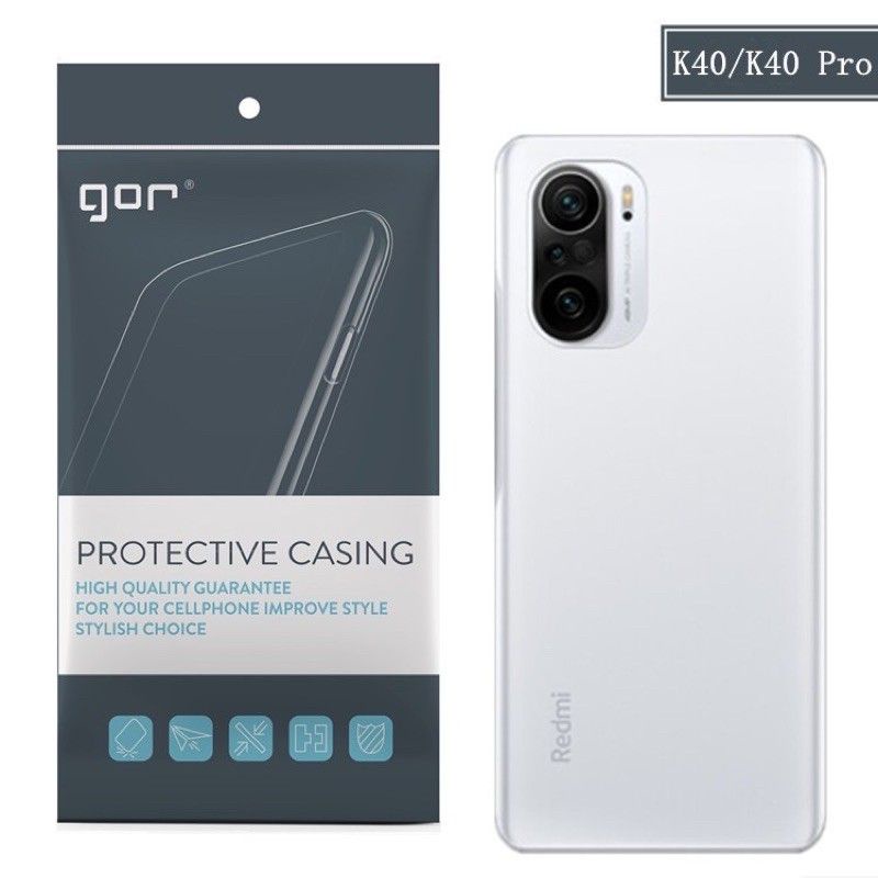 Ốp lưng dẻo Gor TPU cho Xiaomi Redmi k40/ K40 Pro bảo vệ camera trong suốt