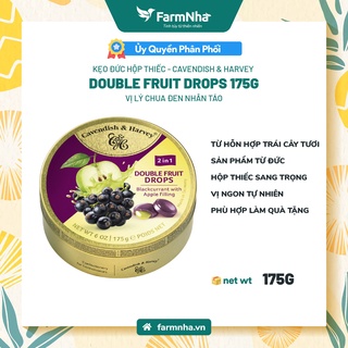 Kẹo trái cây cavendish & harvey vị blackcurrant with apple filling hộp 175gr - hãng chính hãng