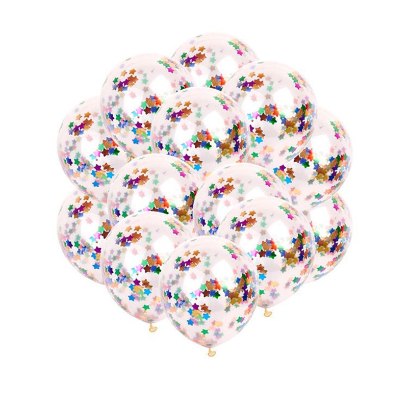 Set 10 Bong Bóng Trong Suốt Nổi Bật Kích Thước 12 Inch Dùng Để Trang Trí Tiệc Cưới/Sinh Nhật