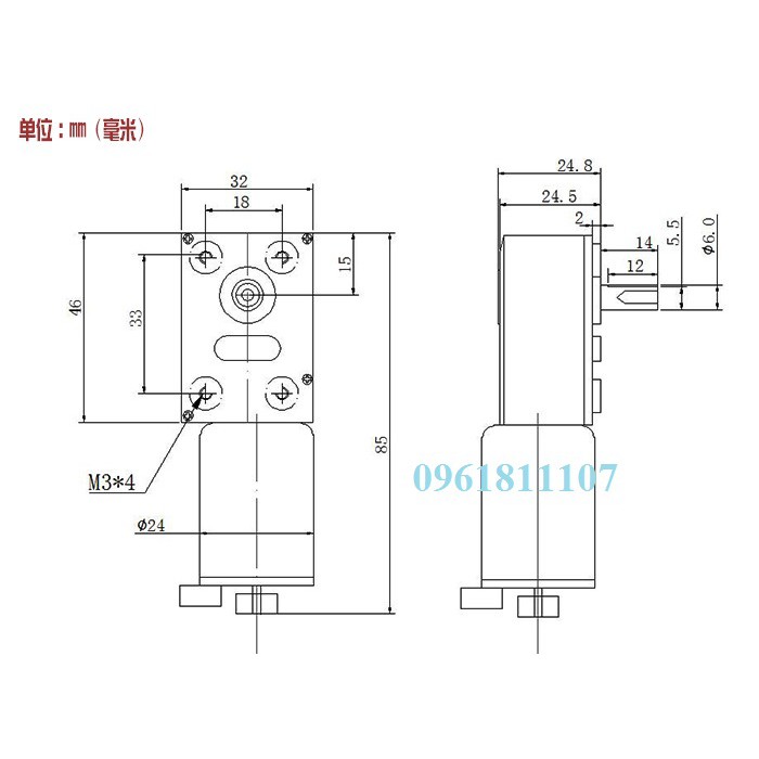 Motor giam tốc 12v 370 chế đồ