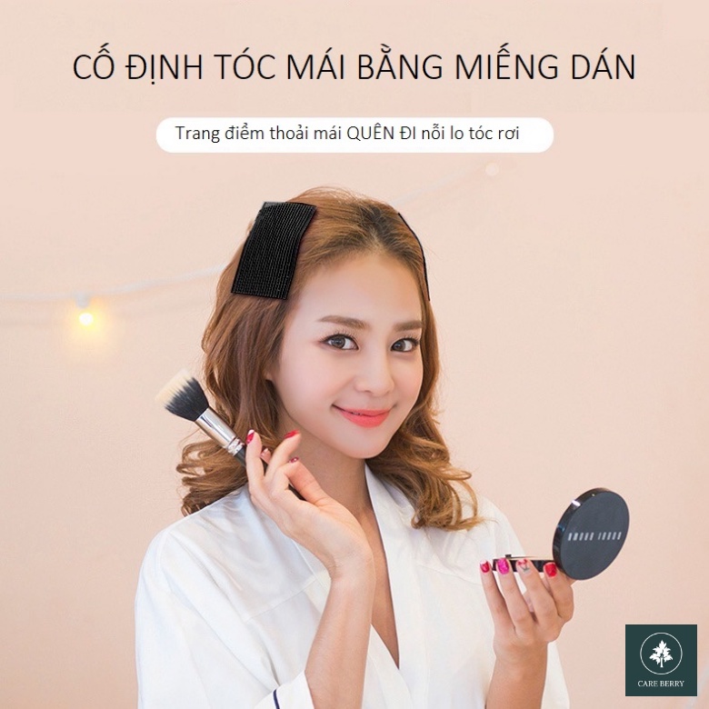 Combo 2 Miếng dán tóc mái giữ tóc trang điểm, miếng dán tóc tự dính tiện lợi