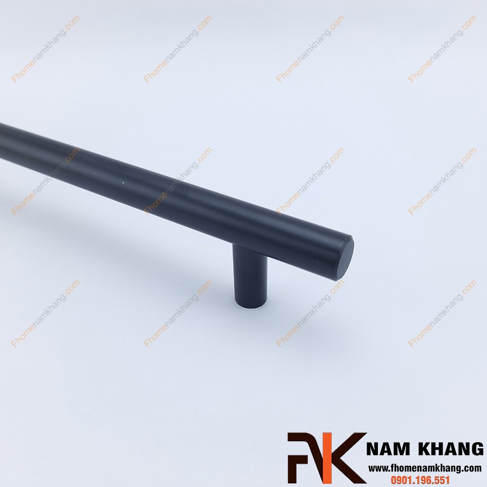 Tay nắm tủ dạng thanh tròn màu đen NK238