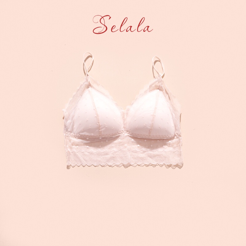 Áo 2 Dây Selala Phối Ren Cao Cấp Có Sẵn Mút Sexy Quyến Rũ 2D19
