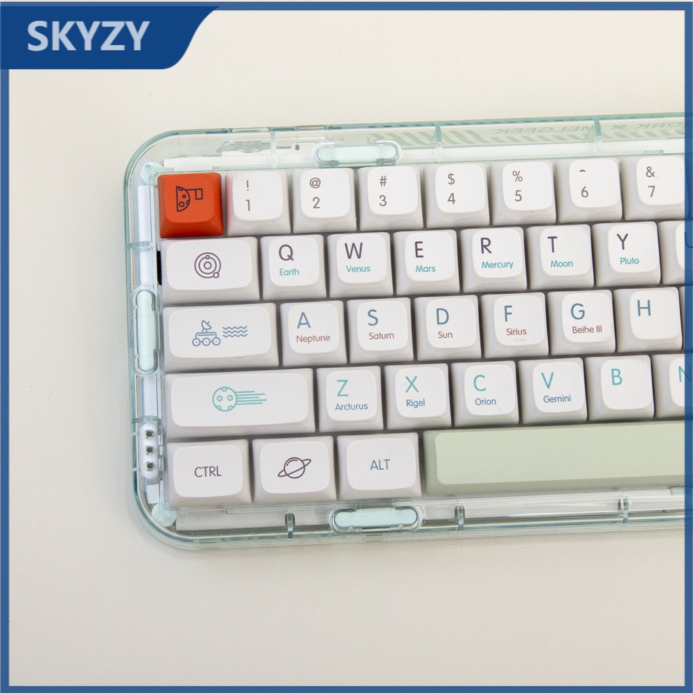 126 Phím Planet Keycap XDA Hồ sơ Anime PBT DYE SUB Bàn phím cơ Keycaps