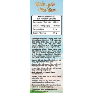 Nước Yến Nha Đam DoiDep 405ml