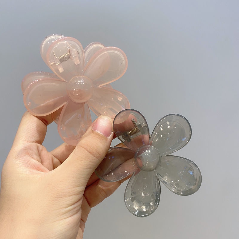 Kẹp Tóc Họa Tiết Hoa Xinh Xắn Phong Cách Hàn Quốc