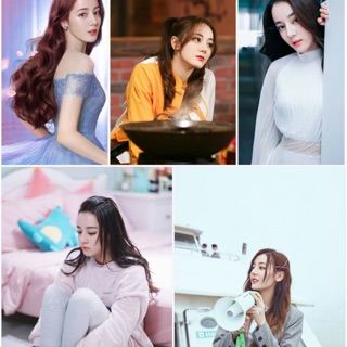 Poster khổ A4-A5-A6 Địch Lệ Nhiệt Ba - Dilraba tự do chọn mẫu ( Mua 2 tặng 1 )