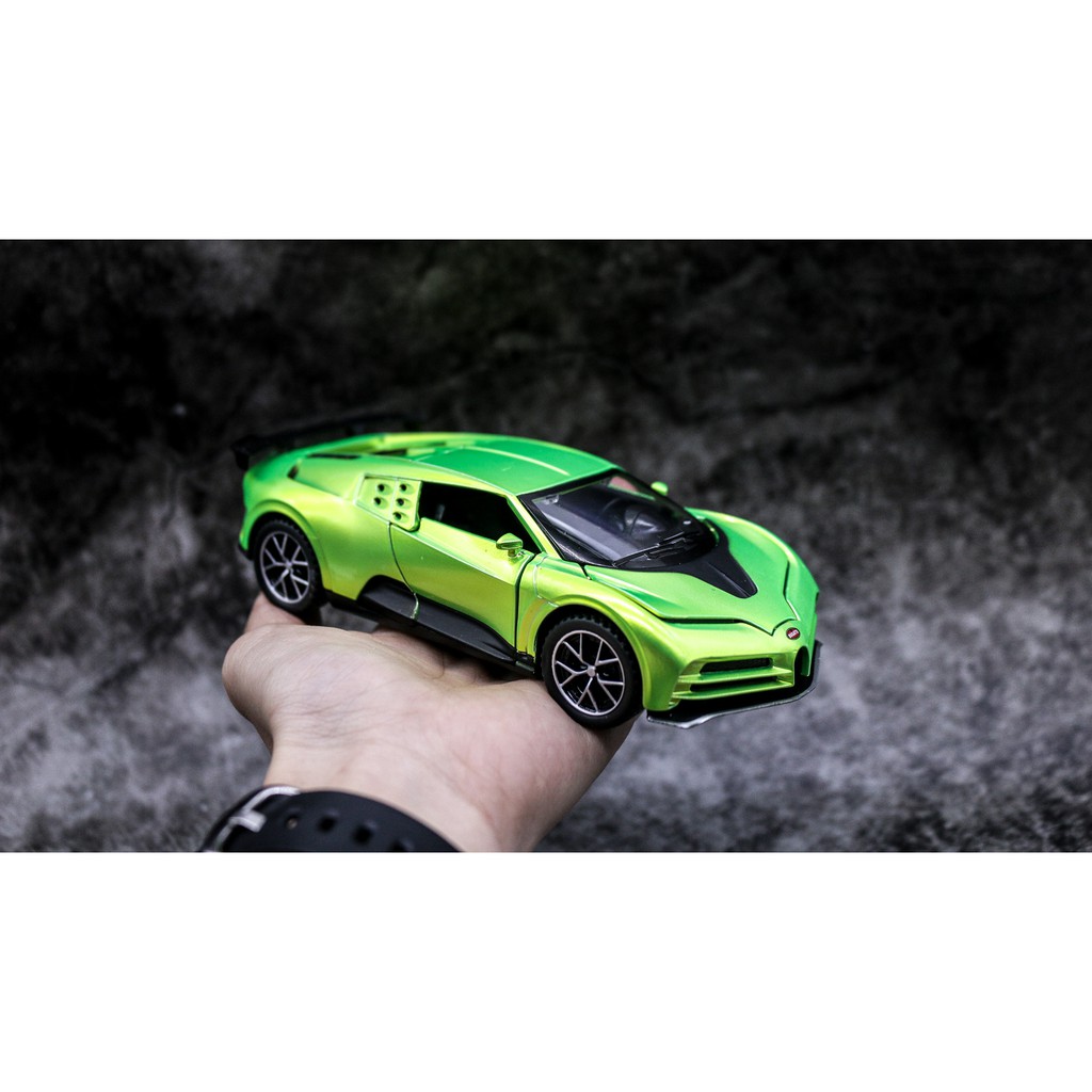 MÔ HÌNH XE BUGATTI CENTODIECI GREEN 1:32 CHIMEI 6747