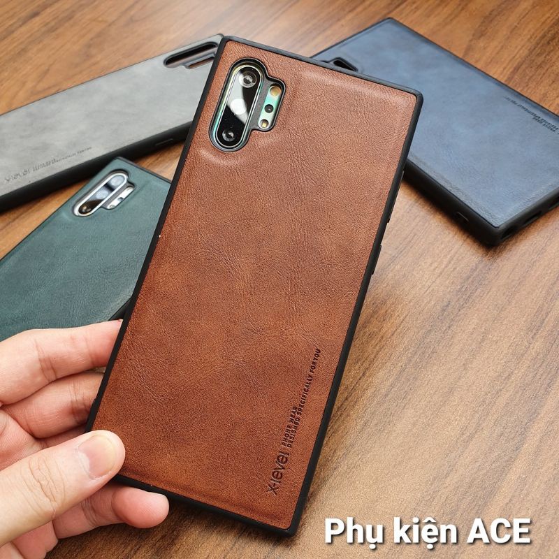 Ốp lưng da cho Samsung Note 10/ Note 10 Plus hiệu X-level Da Chính hãng