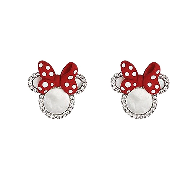 Bông tai hình chuột Mickey hoạt hình dễ thương chất lượng cao