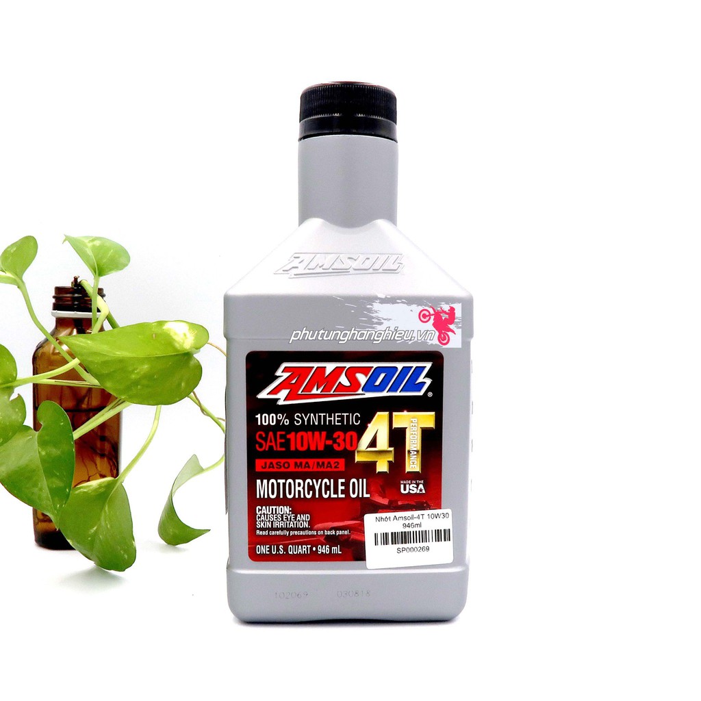 Nhớt Amsoil 4T Performance 10W30 - 100% Synthetic 946ml