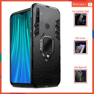 Ốp điện thoại PC cứng chống sốc có vòng đỡ cho Realme C3