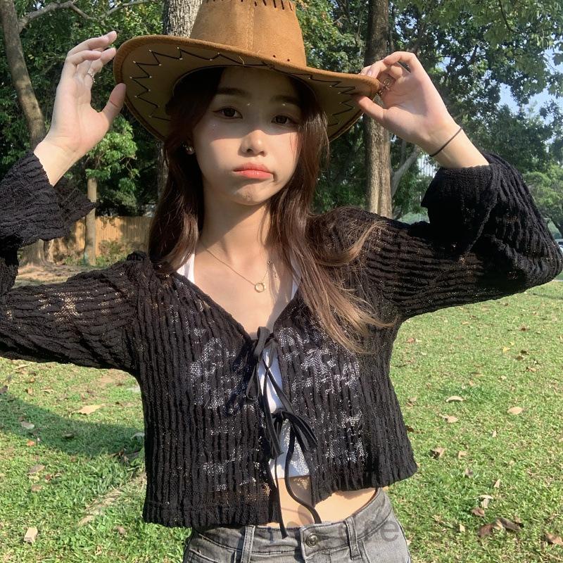 Đầm Nữ Tay Dài Cổ Chữ V Thời Trang