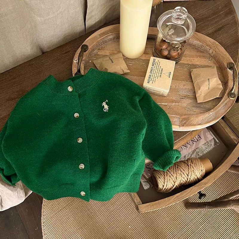 Áo Khoác Cardigan Dệt Kim Dáng Rộng Thêu Họa Tiết Thời Trang Xuân Thu Cho Bé