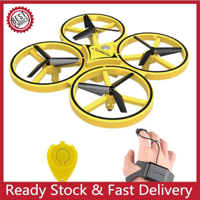 ZF04 RC Drone Mini Infrared Induction Hand Control Drone Altitude Hold 2 Controllers Quadcopter for