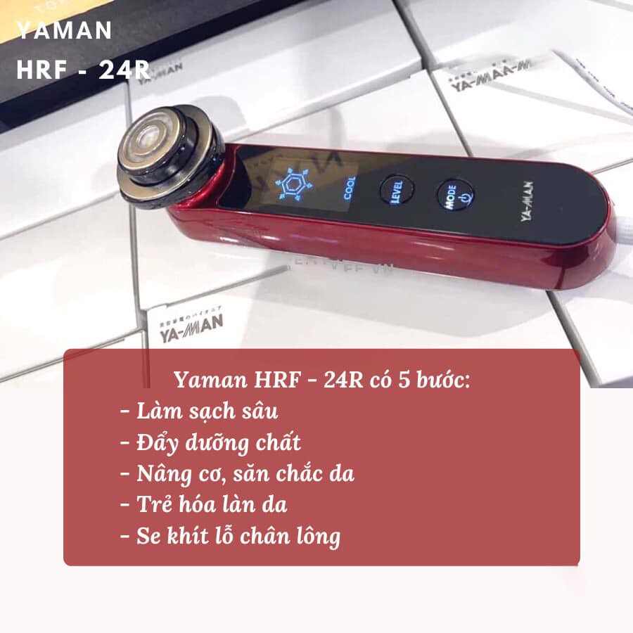 Máy massage da mặt và nâng cơ YAMAN HRF 24R | Hàng chính hãng - Bảo hành 12 tháng