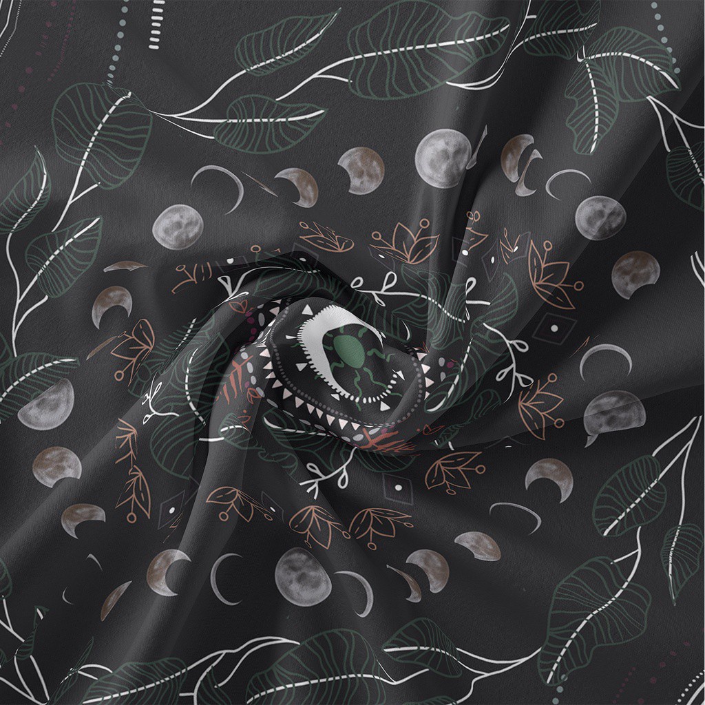 Thảm Treo Tường Trang Trí In Hình Cây Cối/Mặt Trăng Ảo Giác Kiểu Bohemia