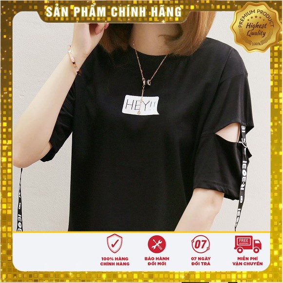Áo Thun Cotton Tay Lỡ Hey Chất VẢi Đẹp