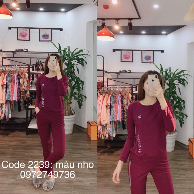 Bộ Mặc Nhà Dài Tay SANNYNY- 100% Cotton Mỹ co giãn 4 chiều-|CODE 2238