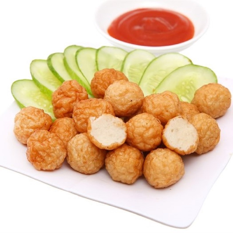 Cá viên chiên làm xiên que, thả lẩu chiên rán đều ngon hãng Lacusina