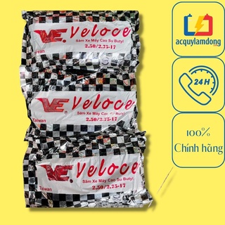 Ruột xe máy sau veloce cao su butyl 2.50 / 2.75-17 dùng cho các loại xe wave, dream, sirius...