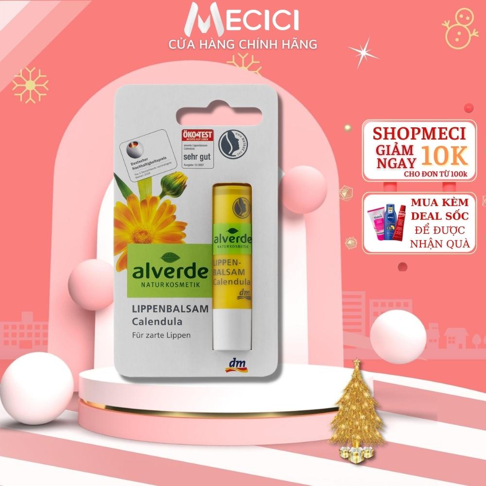 Son dưỡng môi hữu cơ organic Alverde 4,8g mật ong và hoa cúc tự nhiên - hàng chính hãng Đức Shop Mecici