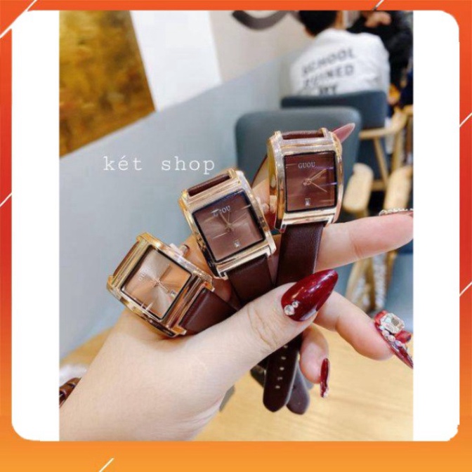 Đồng hồ nữ dây da cao cấp chính hãng Guou đẳng cấp siêu đẹp cho bạn giá hiện đại - #guou MTP-STORE