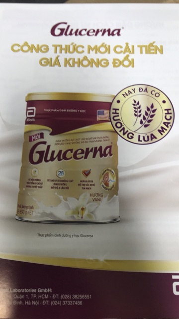 Sữa gói glucerna dành cho người tiểu đường