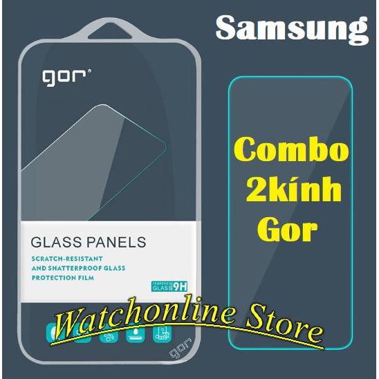 Bộ 2 Kính Cường Lực GOR Samsung Galaxy A60 A11  M62/A51/A52/A71/A72/Note 10 lite/S10 lite/A80/A90/M51/S20 FE/A22/S21+